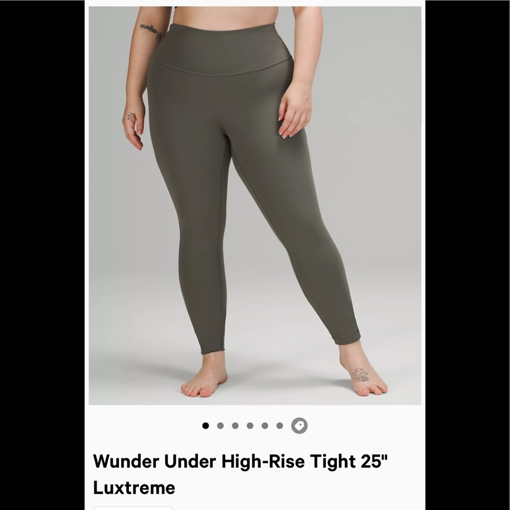 Lululemon wunder under high rise right  25”